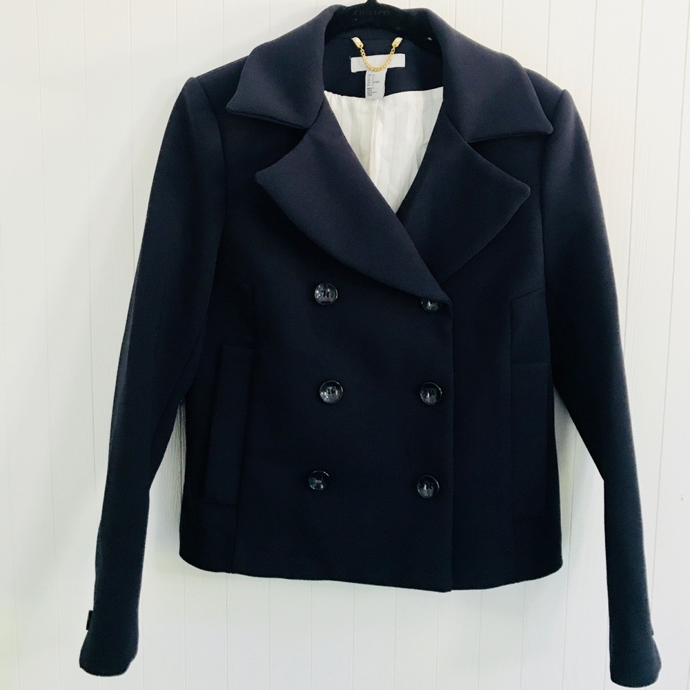 H&M double breasted navy blazer fully lined